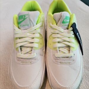 Nike Kids Air Max Shoes - White and Green